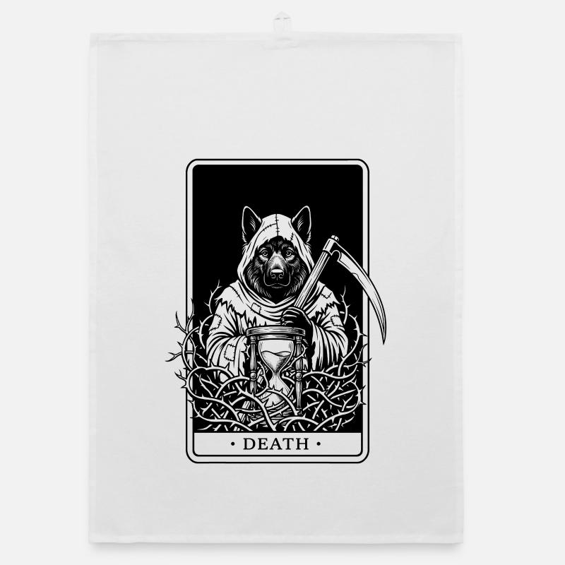 Eurasier | Death | Tarot Organic Geschirrtuch