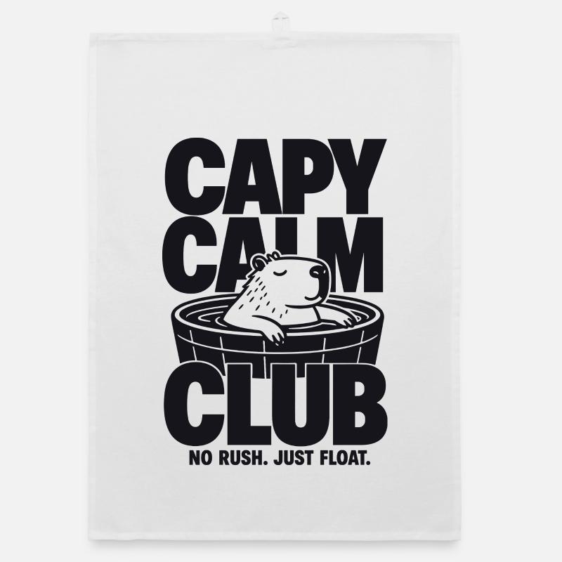 Capy Club Design Détendu Capybara Torchon bio