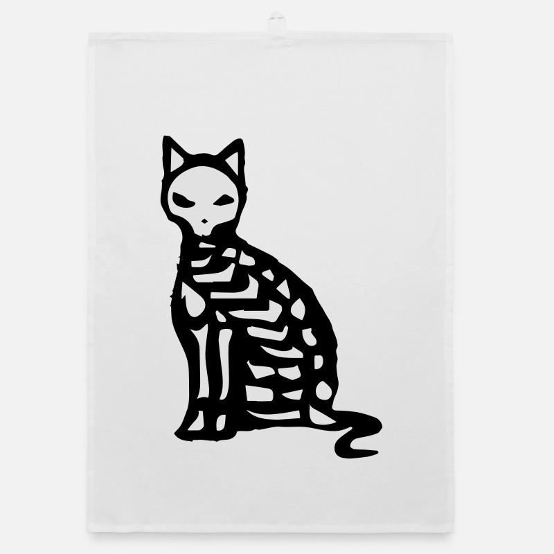 Le squelette et les os d'un chat Torchon bio