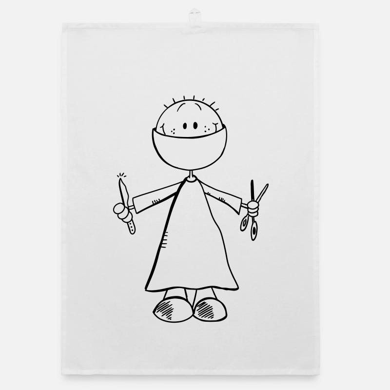 Chirurg Comicfigur - Arzt - Chirurgie - OP - Team Organic Geschirrtuch