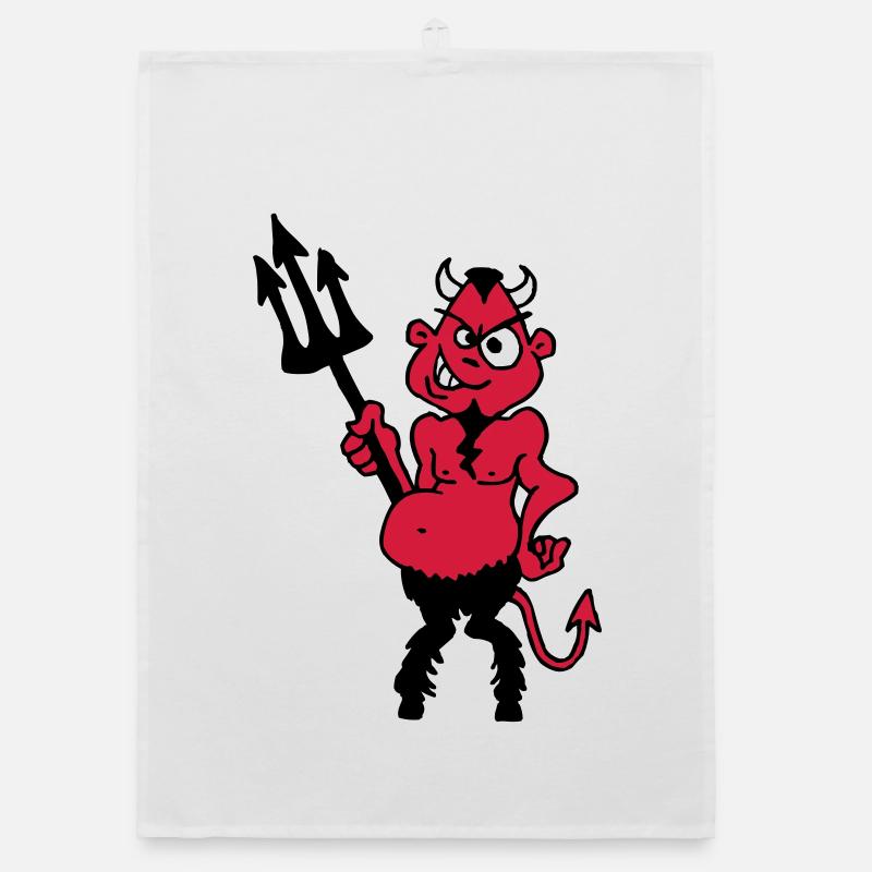Fetter roter Teufel Organic Geschirrtuch