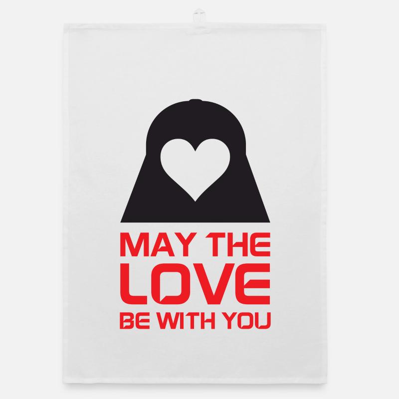 Que l'amour soit avec toi Torchon bio