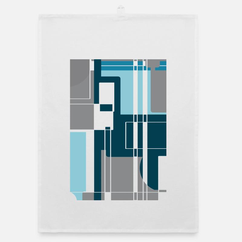 Geometric abstraction Organic dish towel
