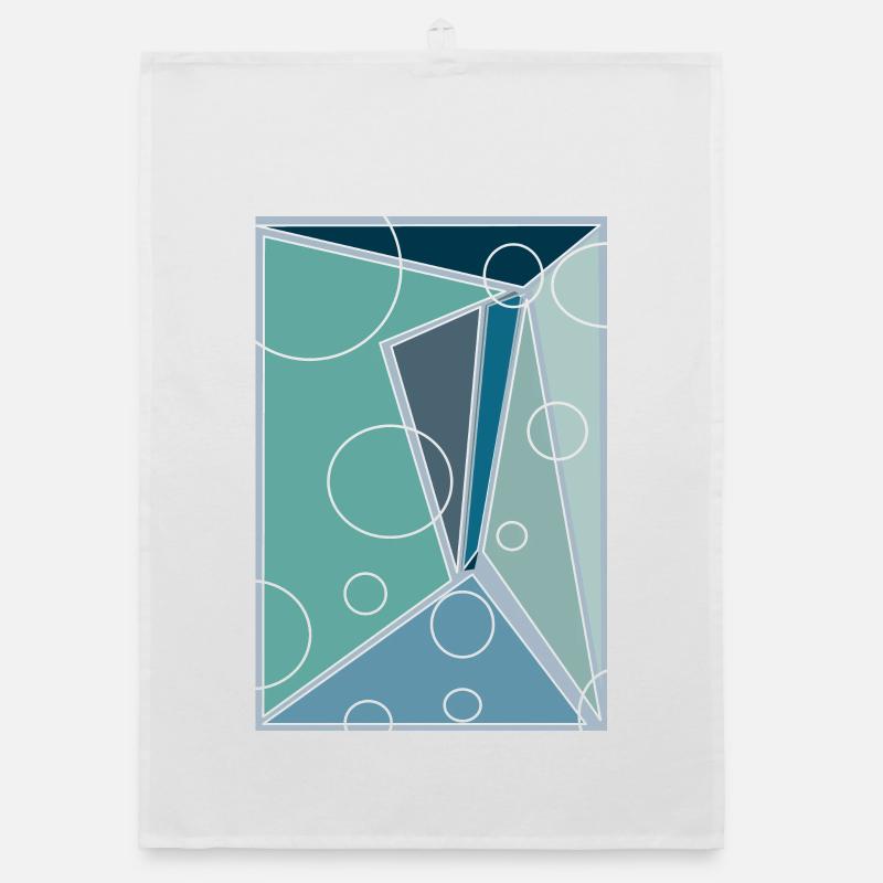 Geometric Abstraction Organic dish towel