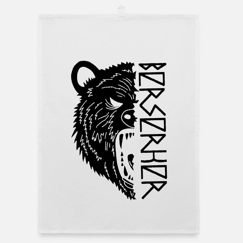 Black Bear Warrior Organic dish towel