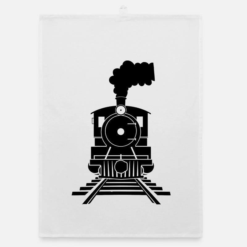 Railway Sketch Organic dish towel