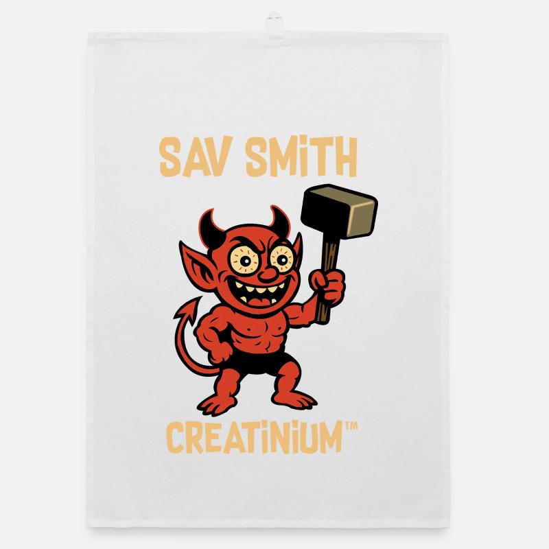 Sav Smith – Der Chaoskobold Organic Geschirrtuch