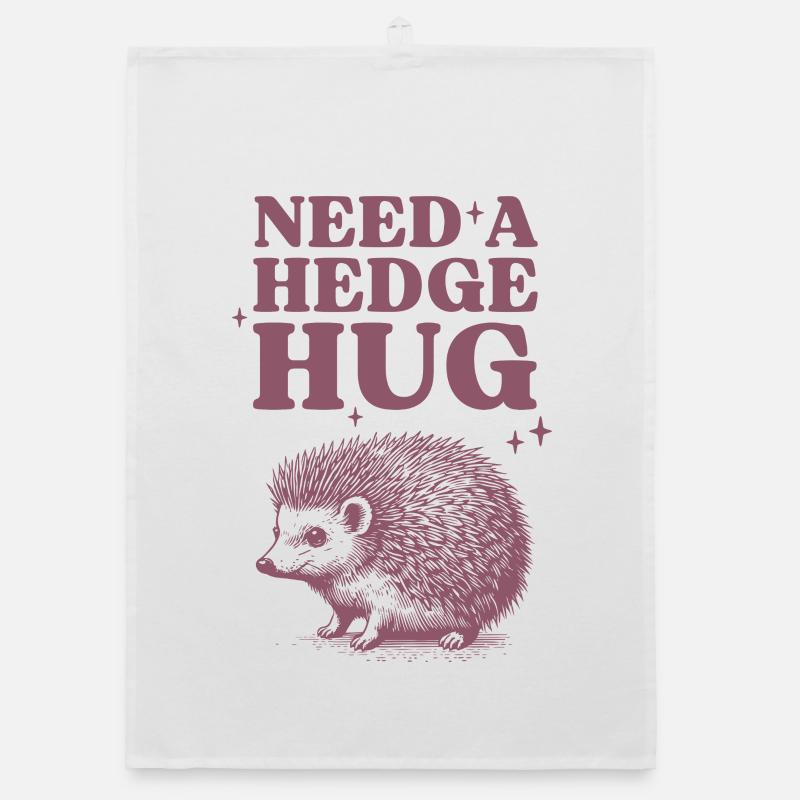 Motif de breloque hérisson Torchon bio