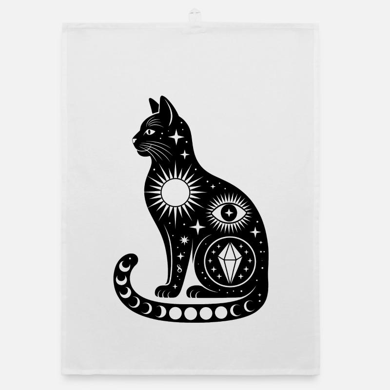 Cosmic Cat - Logo d'Astonomy cool Torchon bio