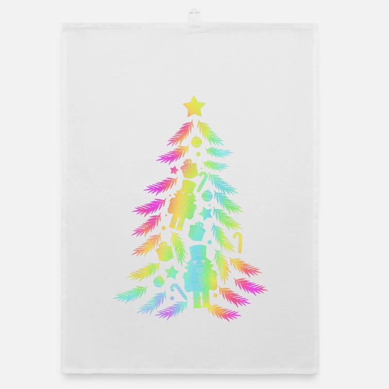 Weihnachtsbaum Nussknacker Organic Geschirrtuch