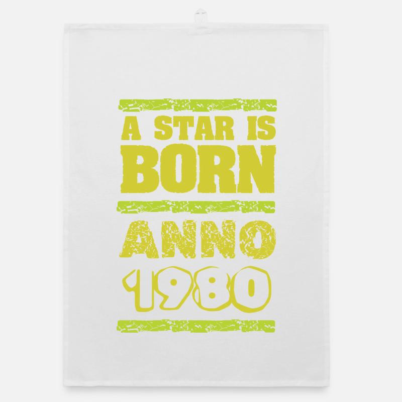 year 1980 Organic dish towel