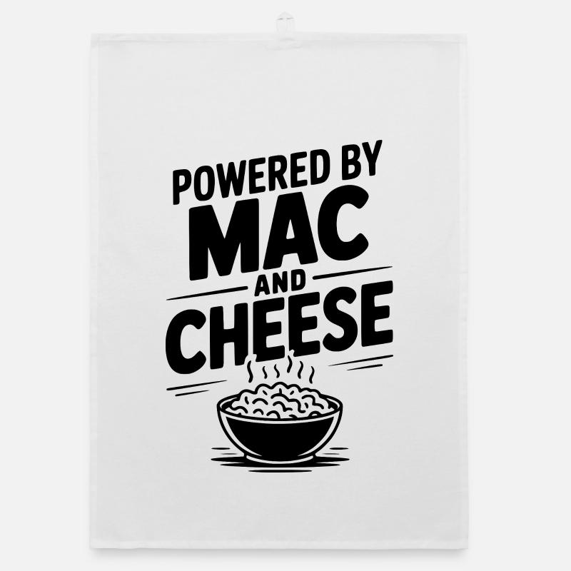 Powered by Mac and Cheese Organic dish towel