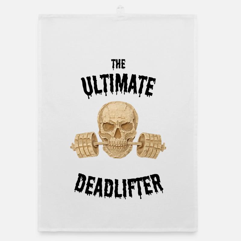 Skull gym Organic dish towel