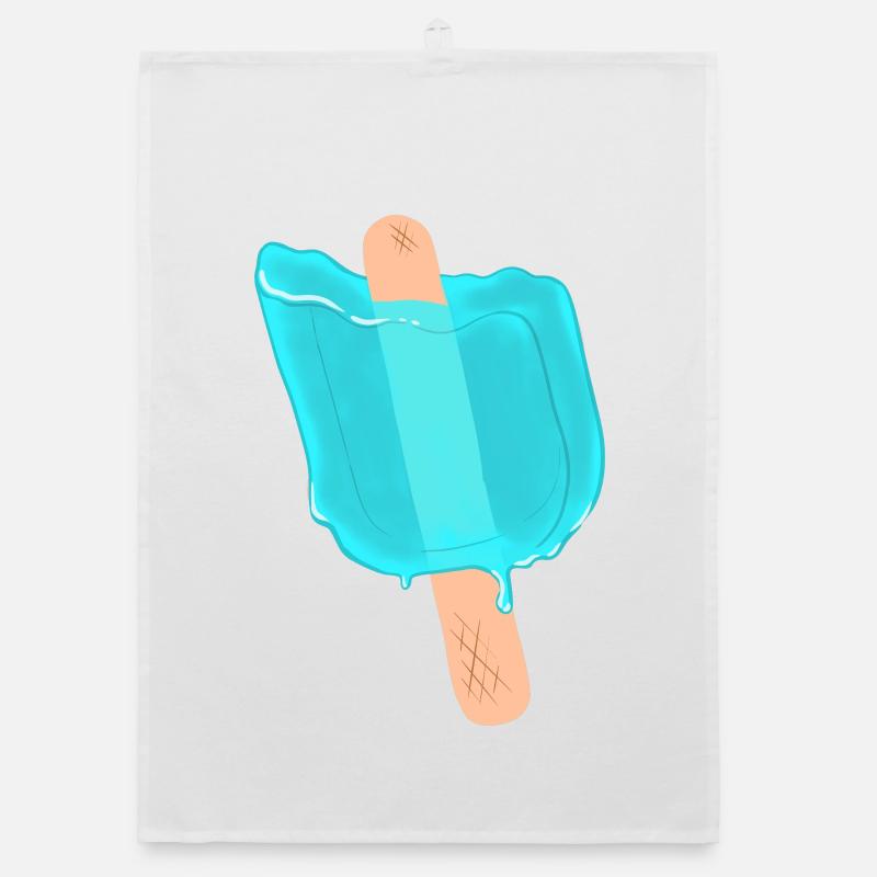 Blue popsicles Organic dish towel