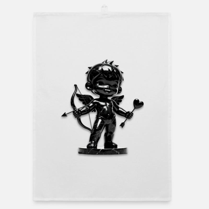 Cupidon Noir avec Arc Torchon bio