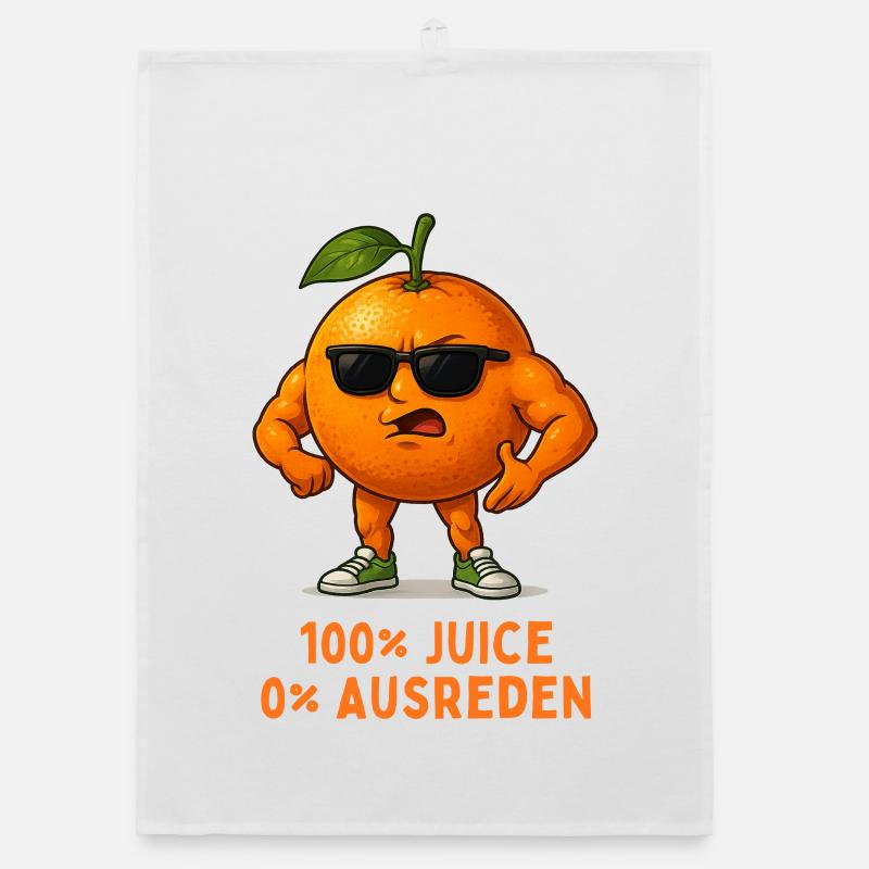 Sonnenorange mit Stil – 100% Juice Organic Geschirrtuch