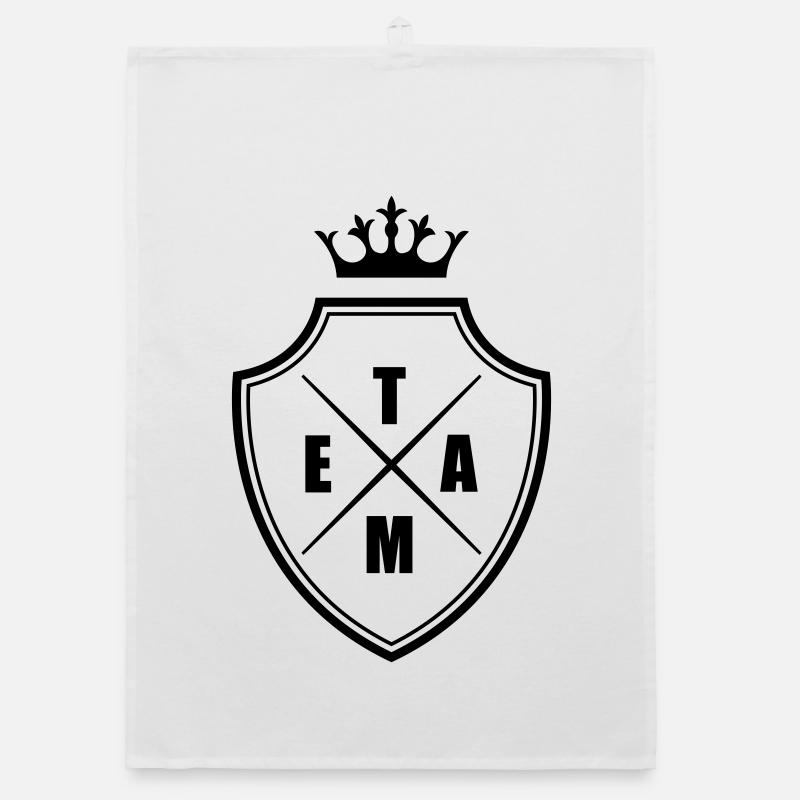 Team Wappen Crest Organic Geschirrtuch