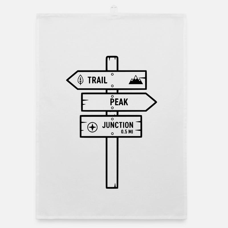 Signpost Trail Peak Organic dish towel