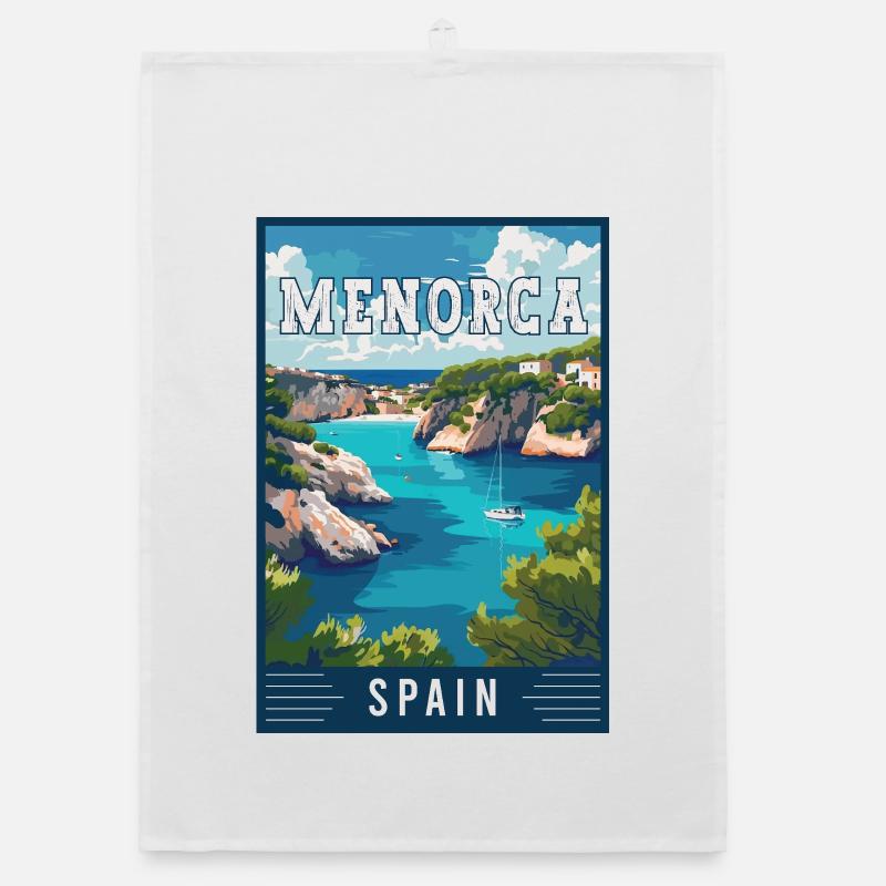 Experience Serenity in Menorca - Spain Organic dish towel