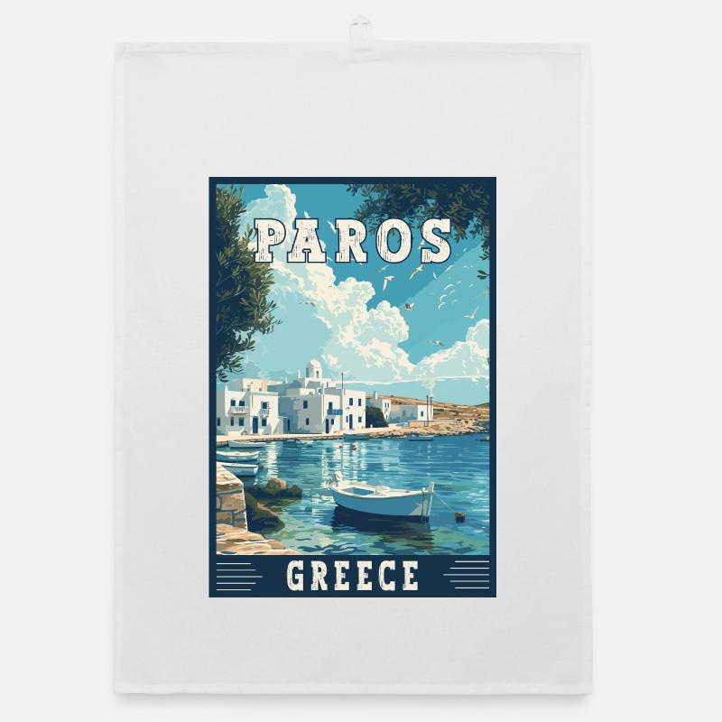 Experience Paros In Greece Mediterranean Paradise Organic dish towel