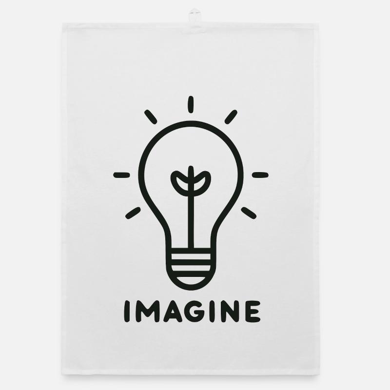 Lichtidee Funken Icon Organic Geschirrtuch