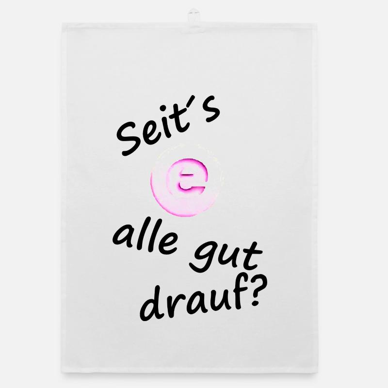 De travers, tout le monde est de bonne humeur – Techno Design Torchon bio