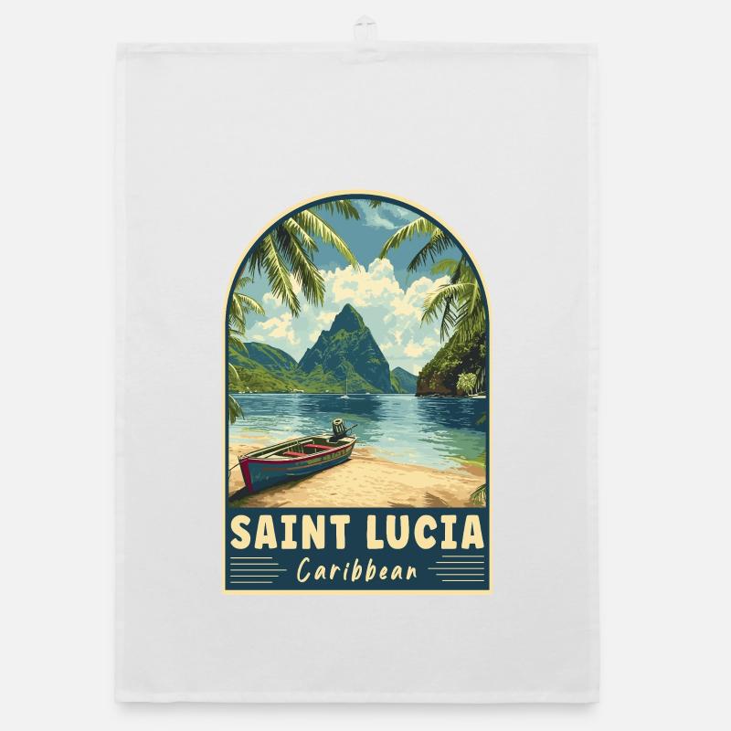 Explorez le paradis tropical caribéen de Sainte-Lucie Torchon bio