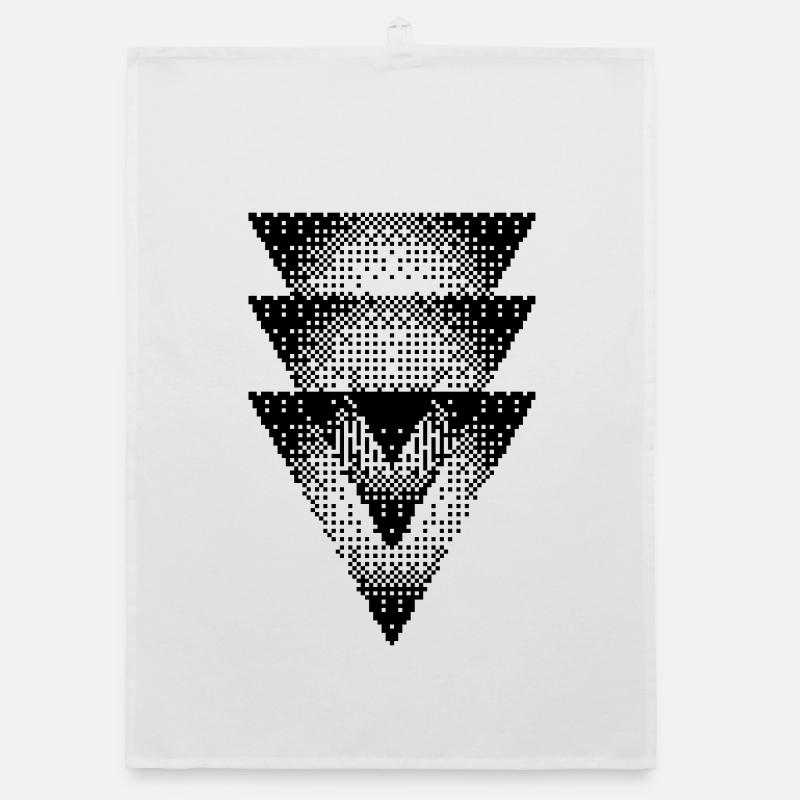 triangles design Organic dish towel