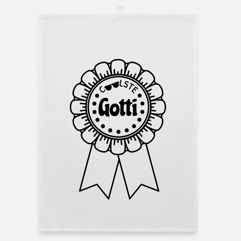 Coolste Gotti - Organic Geschirrtuch - Weiß