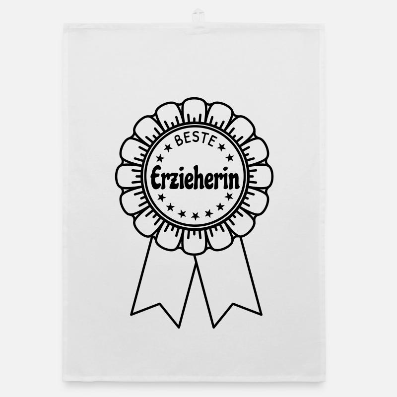 Beste Erzieherin Organic Geschirrtuch