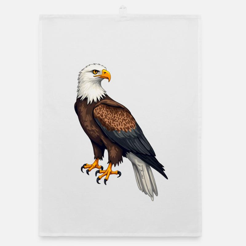 Weisskopfseeadler Organic Geschirrtuch