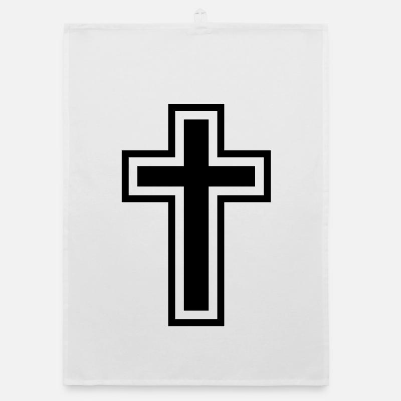 Christliches Kreuz Organic Geschirrtuch