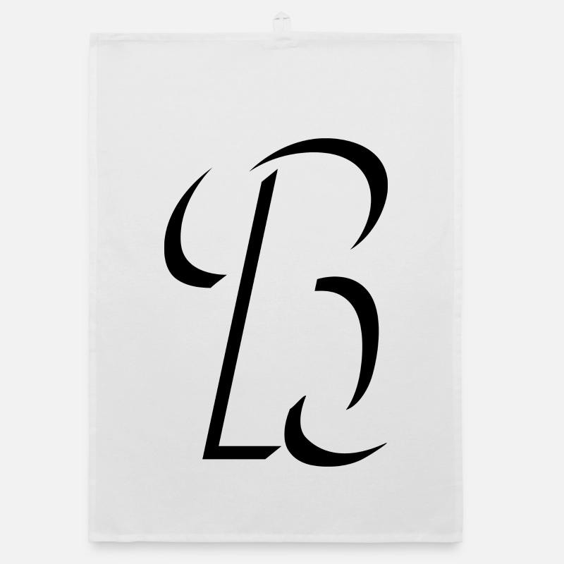 Letter B, Name, der Buchstabe B Organic Geschirrtuch
