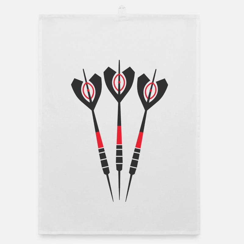 Dessin de fléchettes Torchon bio