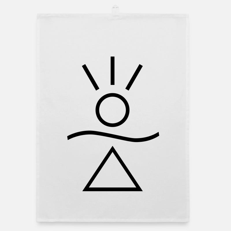 Honnaua - Das Amulett des Glücks Organic Geschirrtuch