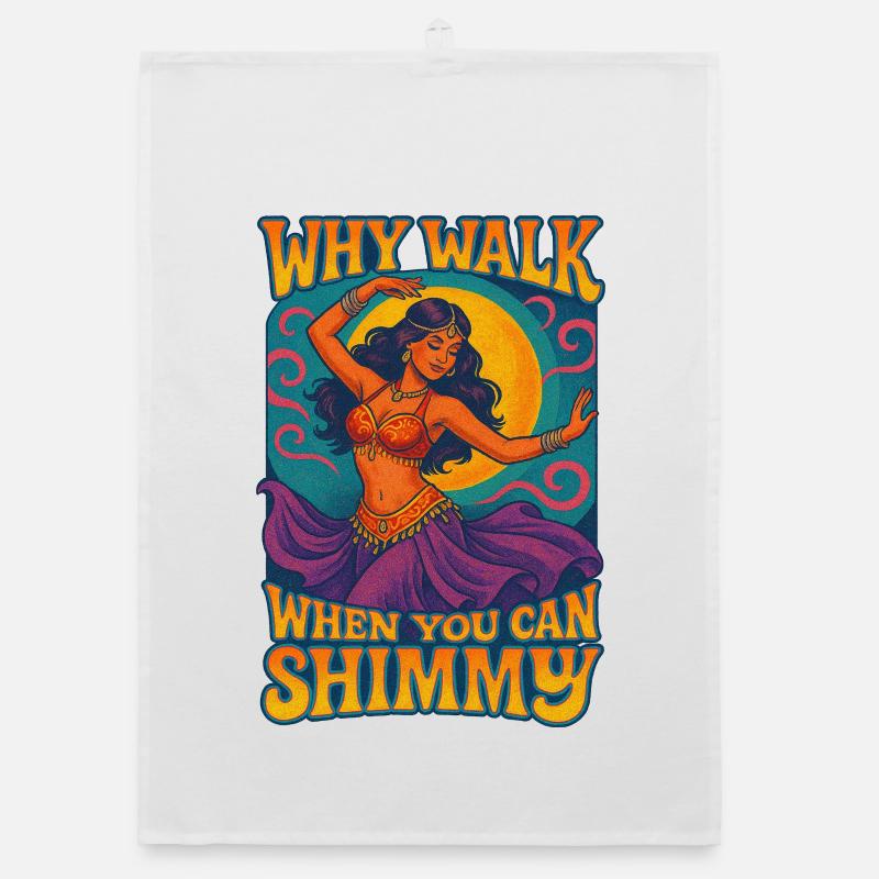 Affiche de motivation pour danseuse orientale Torchon bio