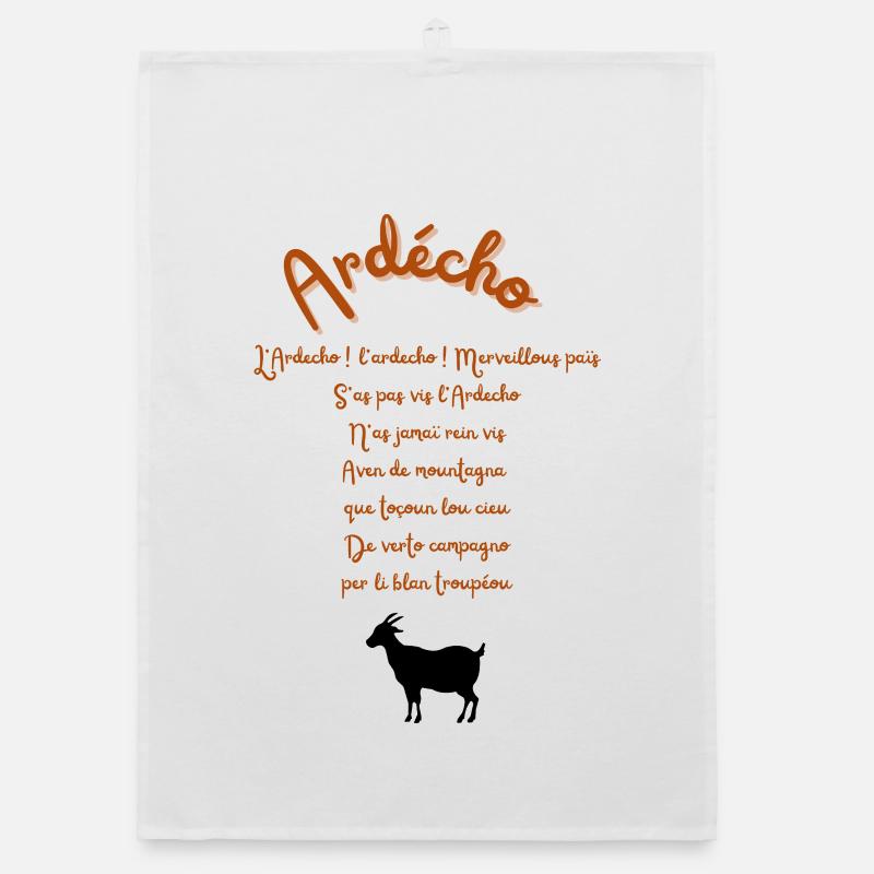 Gestaltung der Ardèche Organic Geschirrtuch