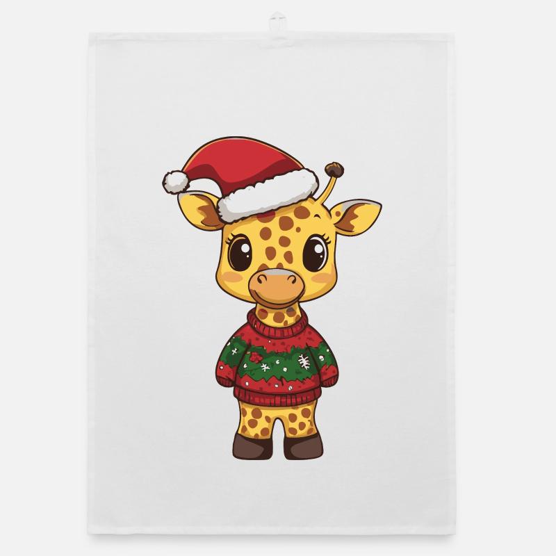 Noël girafe Torchon bio