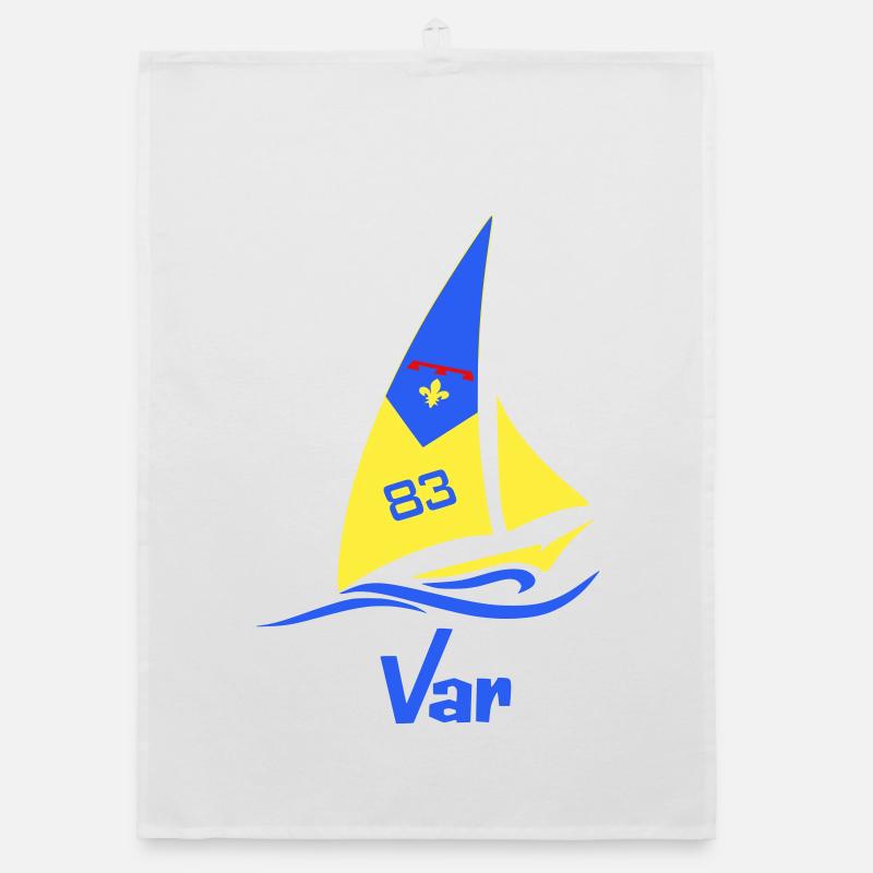 Segelboot Var 83 Organic Geschirrtuch