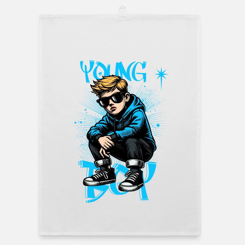 Young Boy Young Teens Organic dish towel
