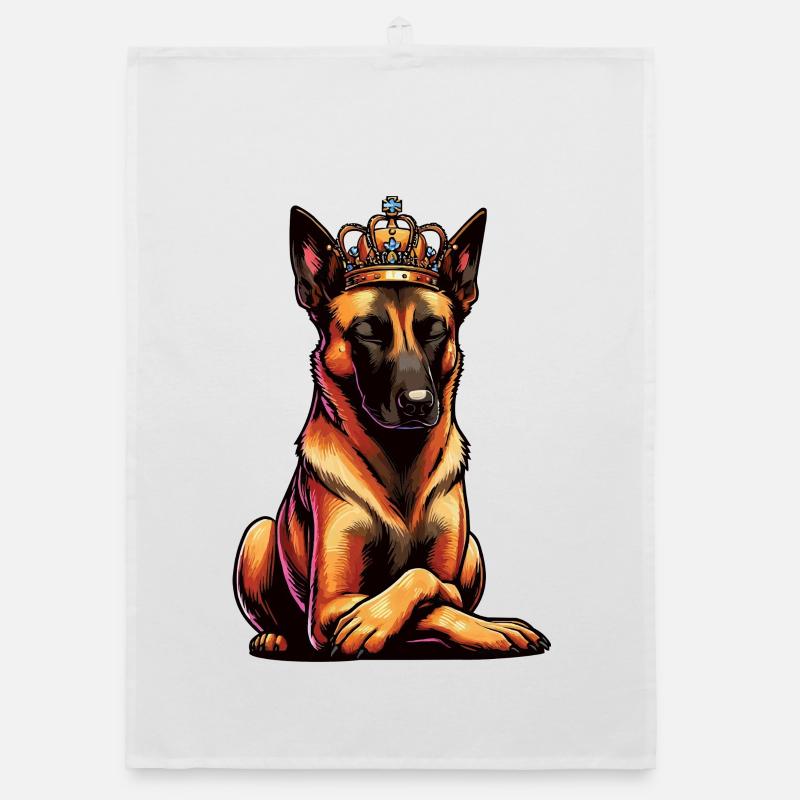 Malinois Belgian Shepherd Malinois Owner Organic dish towel