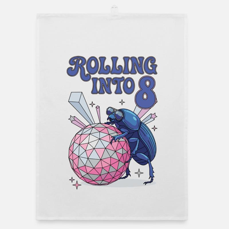 Rolling Into 8 Disco-Mistkäfer Torchon bio