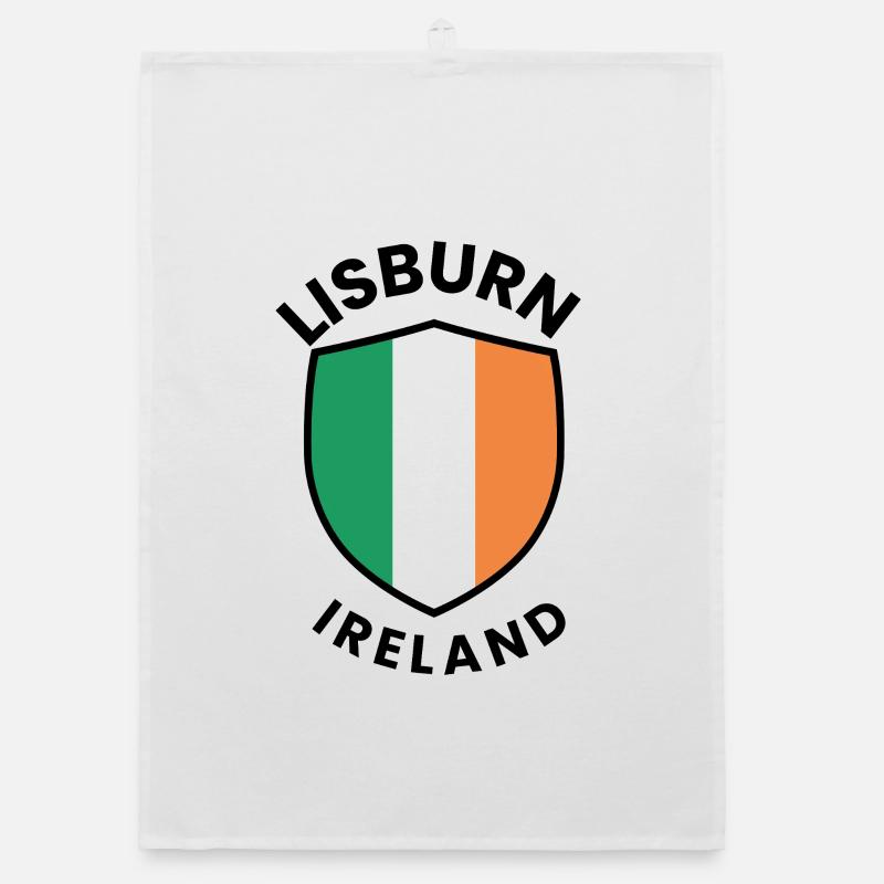 Lisburn-Flagge Irlands Schild Organic Geschirrtuch