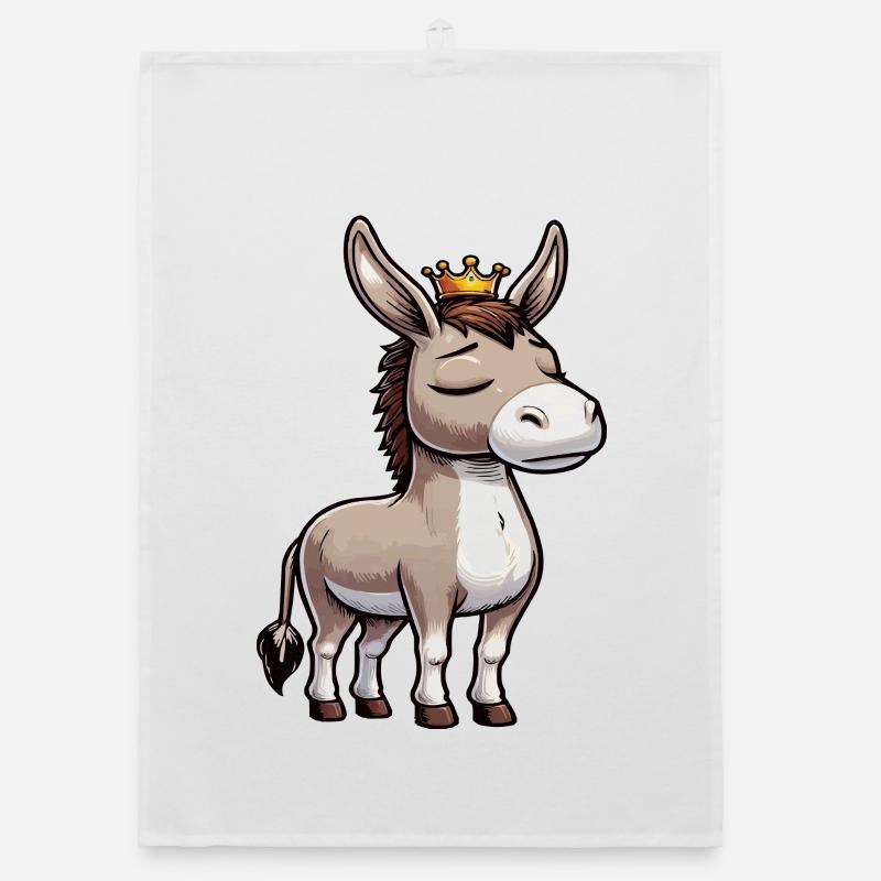 Esel Eselchen Eselhalter Muli Langohresel Muli Organic Geschirrtuch