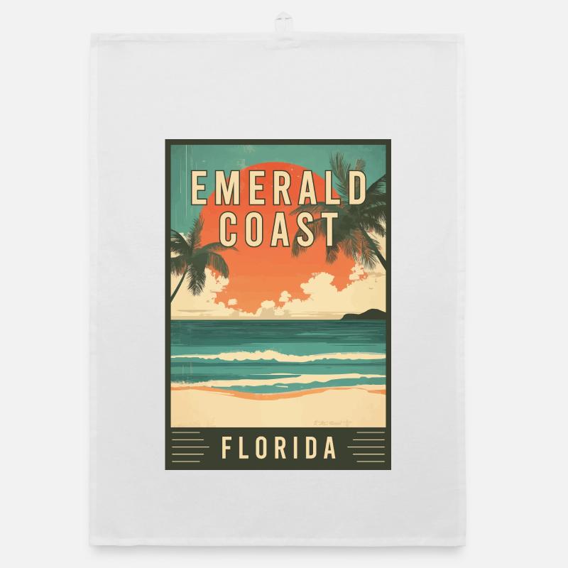Explore Stunning Emerald Coast in Florida Organic dish towel
