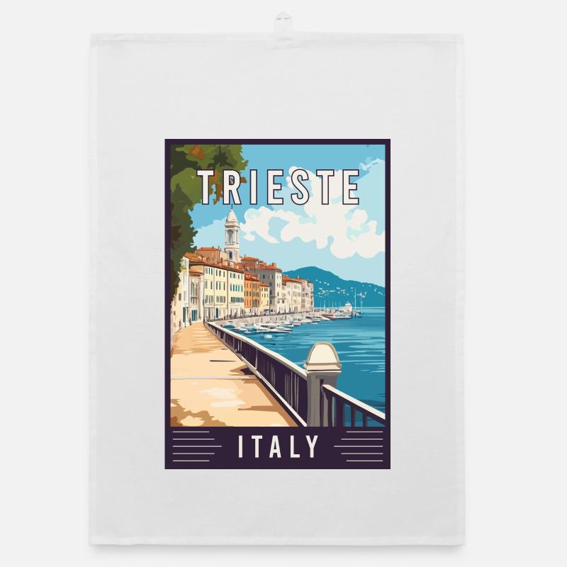 Experience Adriatic Gem Trieste in Italy Organic dish towel