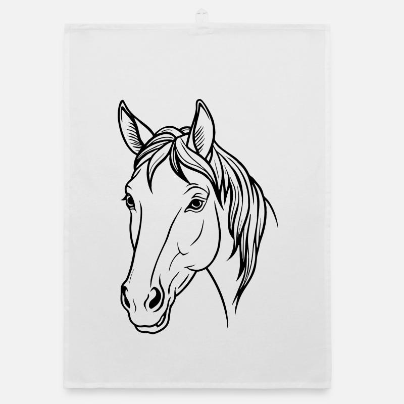 Tête de cheval Torchon bio