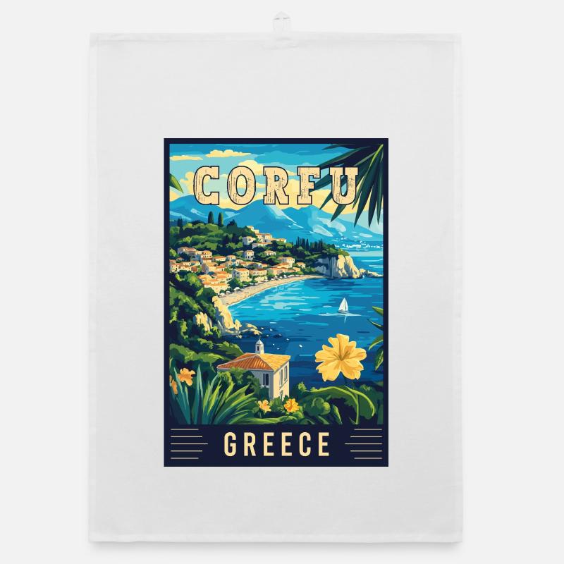 Découvrez le charme de l’île de Corfou en Grèce Torchon bio