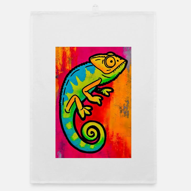 caméléon Torchon bio