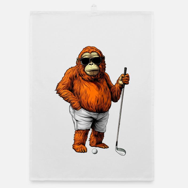 Golf Orang Utan Organic Geschirrtuch